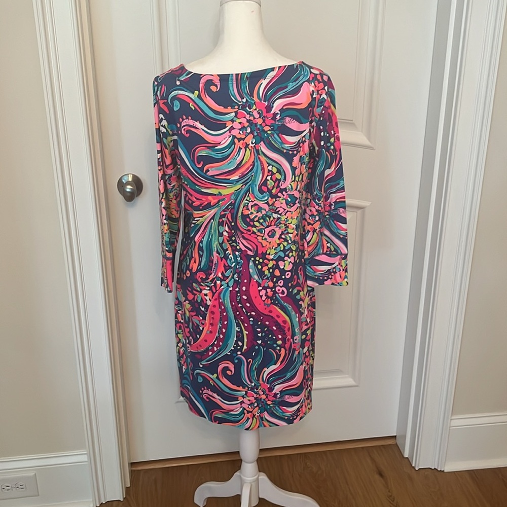 Lilly Pulitzer UPF 50+ Sophie Dress Multi Beach Loot Size Medium - Picture 5 of 9